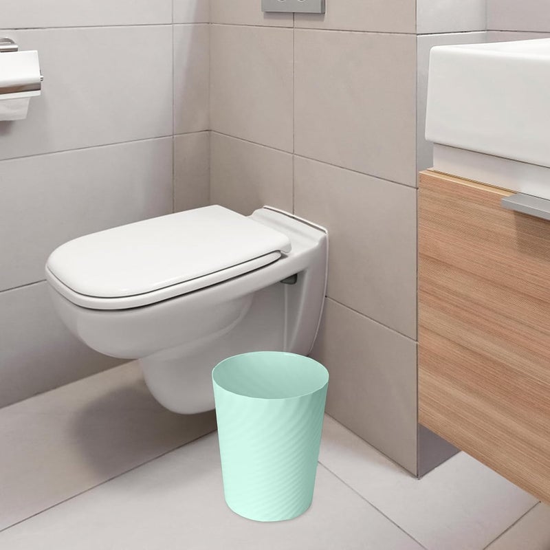 VKPLITE Small Plastic Trash Can - 1.8 Gallon - Light Green - Wastebasket Garbage Can Container - Image 5